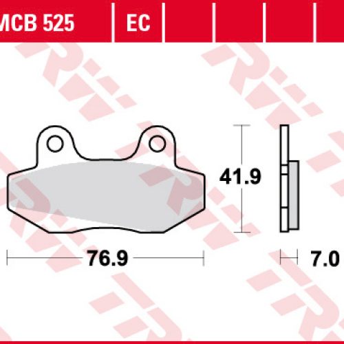 TRW LUCAS BRZDOVÉ OBLOŽENIE KH86 BIO HONDA NSR 50 89-96, NSR 80 87-92, FS 125 SONIC 03-, PREDNÉ (AKCIA)