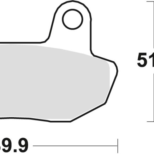 TRW LUCAS BRZDOVÉ OBLOŽENIE KH90 BIO HONDA CB 450 84-85, VT 750 83-86, PREDNÉ (AKCIA)