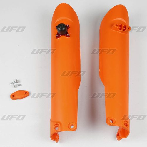 UFO TELESKOPICKÉ KRYTY (TLMIČE) PREDNÉ KTM SX / SX-F ’15-’21 S UZAMYKANÍM ORANŽOVÁ FARBA