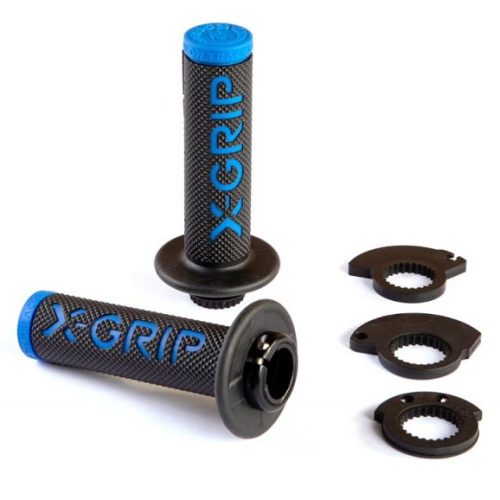 X-GRIP BRAAAAP ÚCHYTKY LOCK-ON-GRIP MODRÁ MODRÁ S ADAPTÉRMI ROLGAZ