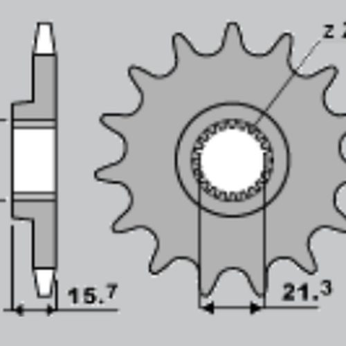 CHT  PREDNÉ OZUBENÉ KOLO 441/14Z. YAMAHA XT 600 ’89-’98, XTZ 660 ’91-’98 (-1)